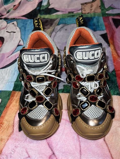 gucci sneakers with gems|Gucci gemstone sneakers.